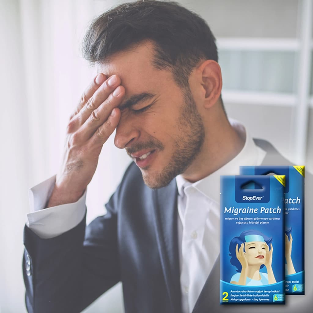 StopEver لصقة ستوب إيفر للصداع النصفي جل تبريد هيدروجيل