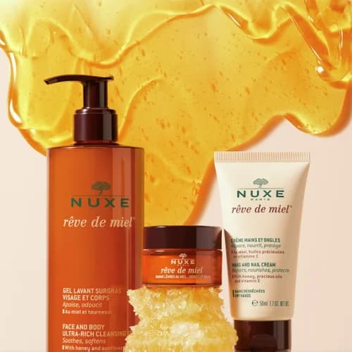 Apaisez & Nettoyez : Gel Lavant Nuxe Rêve de Miel Visage & C
