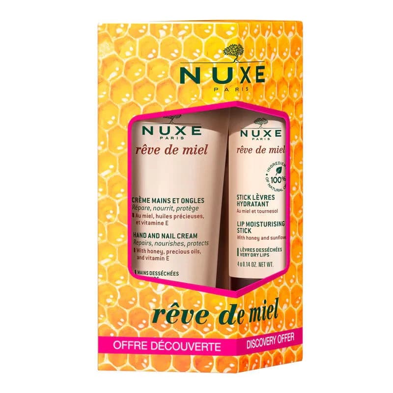 Hydratez Mains & Lèvres: Mini Coffret Nuxe Rêve de Miel