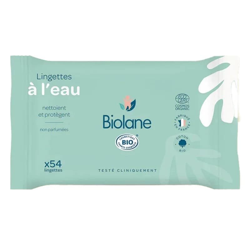 Lingettes Biolane Bio : Peau de bébé propre, douce et protég