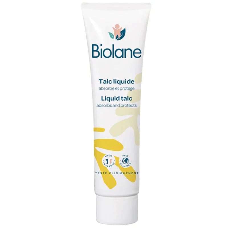 Protégez la peau de bébé avec la Crème Liquide Poudre Biolan