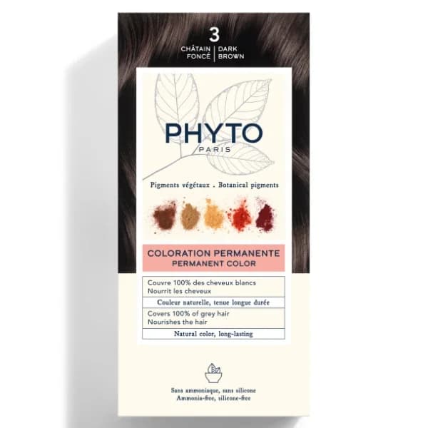 Phyto صبغة الشعر العشبية فيتو فيتوكولر 3 كستنائي غامق
