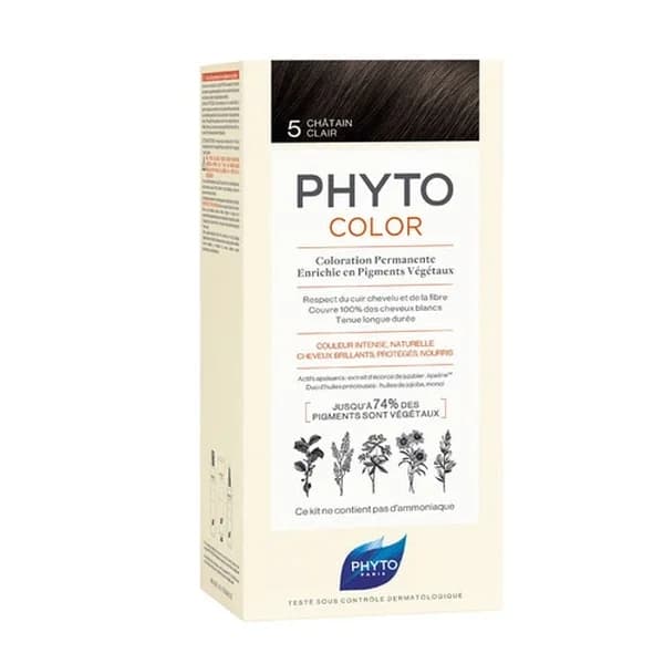 Phyto صبغة شعر فيتو فيتوكولر العشبية 5 كستنائي فاتح