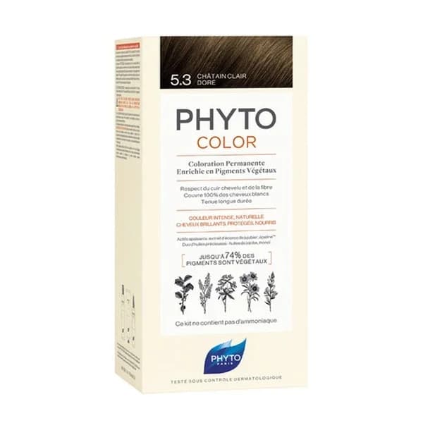 Phyto صبغة شعر فيتو فيتوكولر العشبية 5.3 كستنائي فاتح