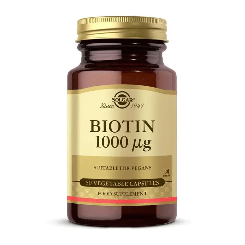 Soutenez votre métabolisme avec Solgar Biotin 1000 mcg