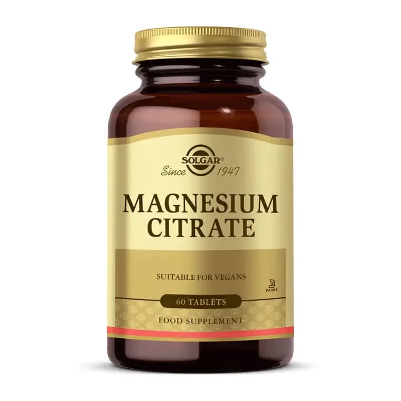 Optimisez votre vitalité avec Solgar Magnésium Citrate 200 m
