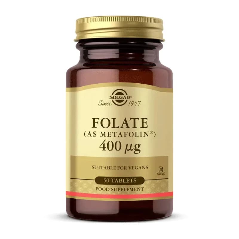 Soutenez votre bien-être avec Solgar Folate (Metafolin) 400