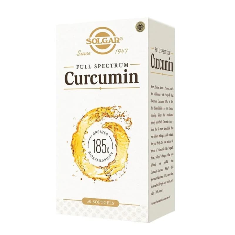 Soutenez votre bien-être avec Solgar Curcumin 30 Gélules