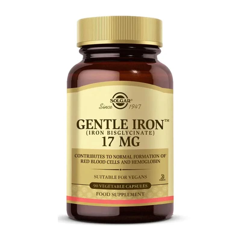 Retrouvez Énergie & Confort avec Solgar Gentle Iron 17 mg