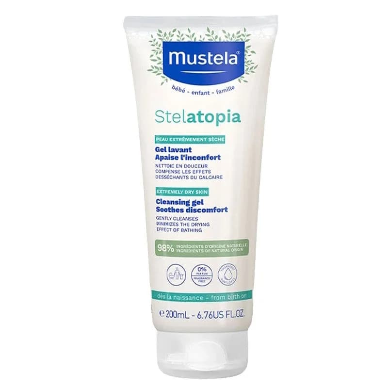 Apaisez & Protégez: Gel Nettoyant Mustela Stelatopia 200 ml