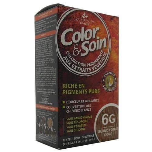 Color and Soin Hair Dye 6G Shimmering Dark Golden Blonde