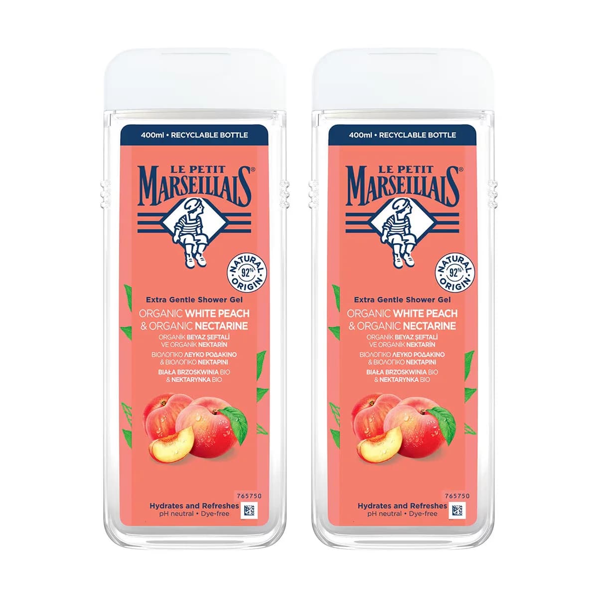 Peau Douce & Hydratée : Gel Douche Pêche Nectarine