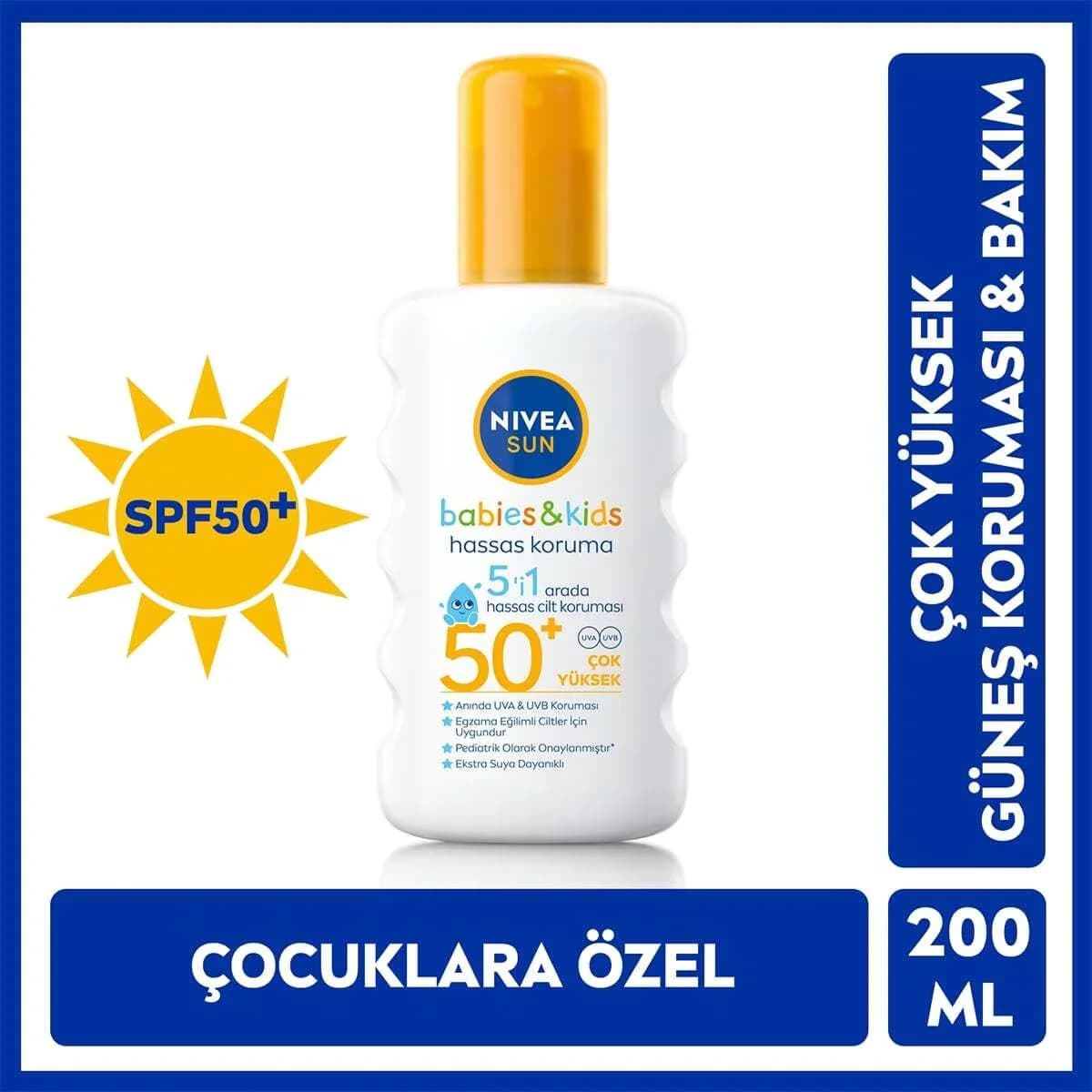 Protégez la peau sensible des enfants avec Nivea Sun SPF50