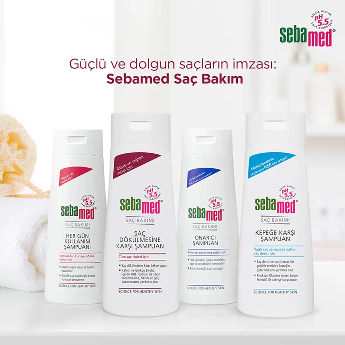 Réduisez la chute, renforcez vos cheveux avec Sebamed