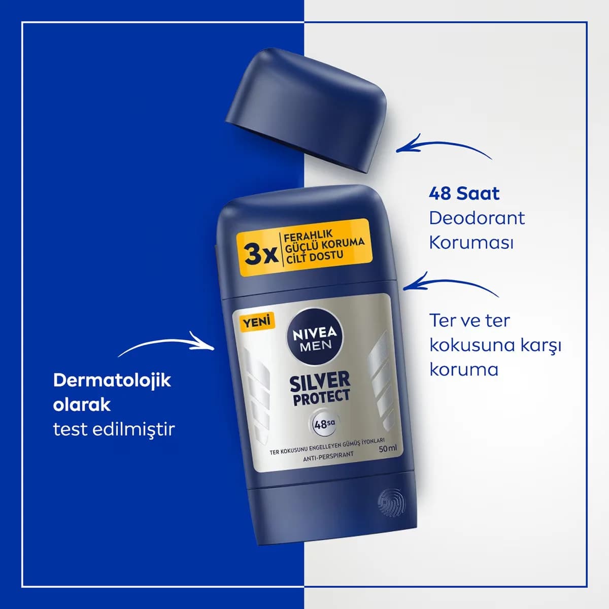 Profitez de 72h de protection anti-transpirante Nivea Men