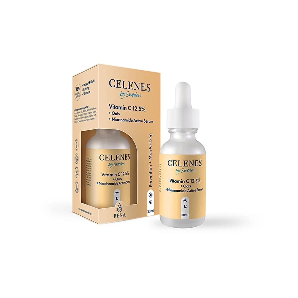 Celenes By Sweden C Vitamin 25 + Oat Milk Niacinamide Active Serum 30 ml