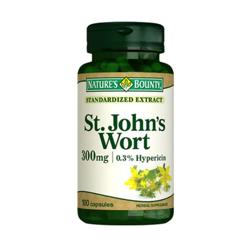ادعم نظامك الغذائي: Natures Bounty St. Johns Wort 300 mg