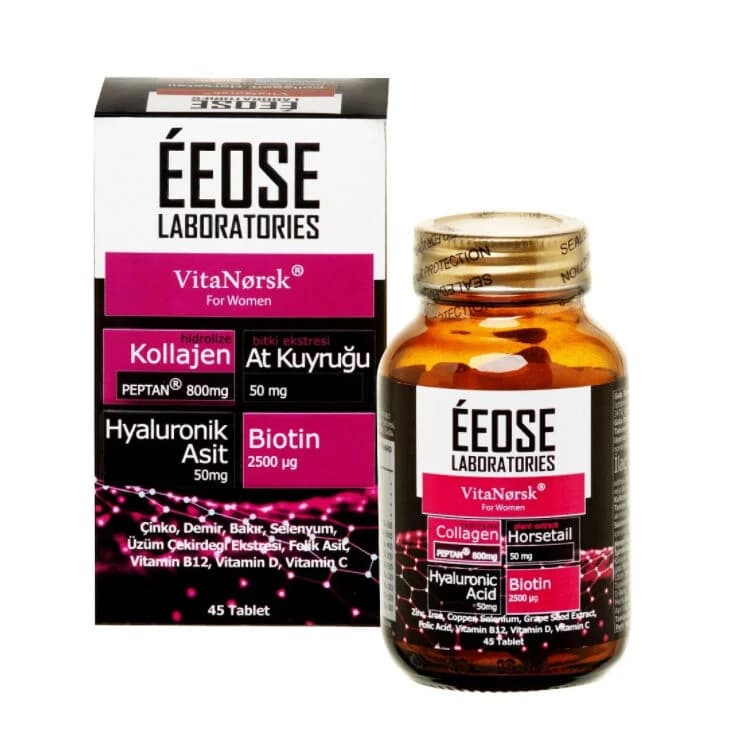 Eeose Collagène 45 Comprimés (Pour Femmes)