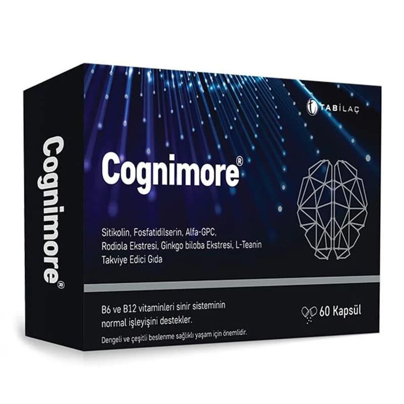 Améliorez Mémoire & Concentration avec Cognimore 60 Capsules