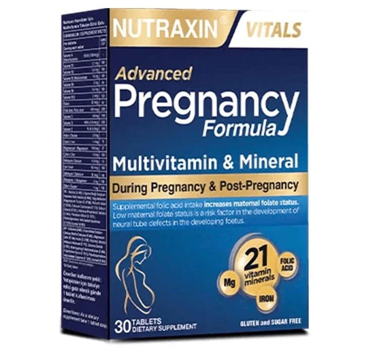 Nutraxin نيوتراكسين تركيبة الحمل 30 قرصًا