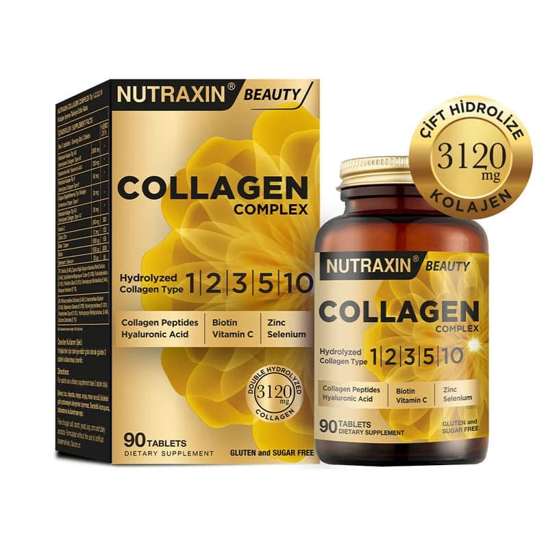 Nutraxin نيوتراكسين بيوتي كولاجين كومبلكس 90 قرصًا