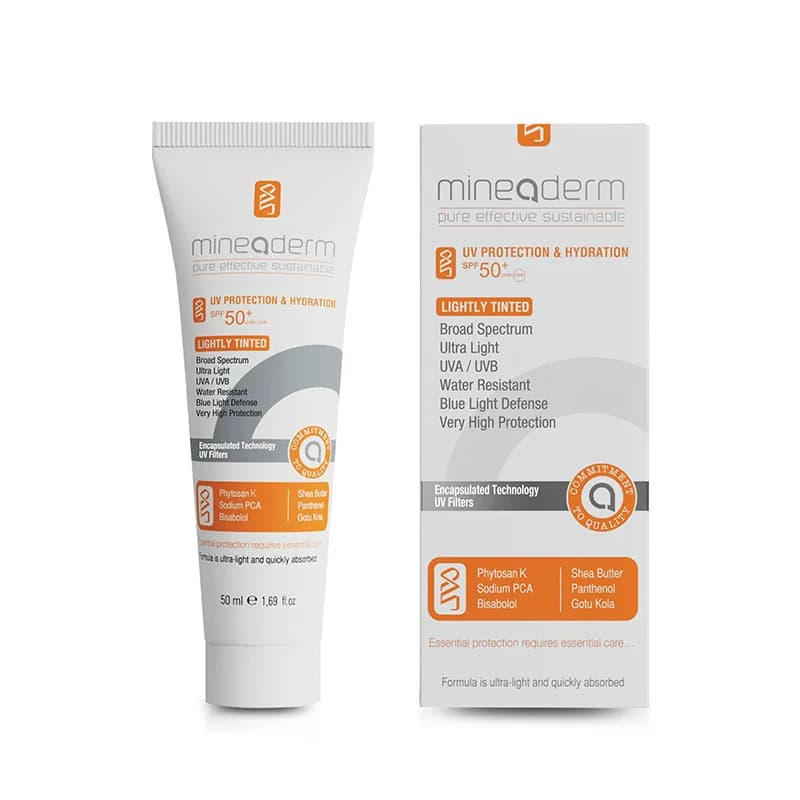 احصل على حماية قصوى وترطيب مع Mineaderm SPF50+ الملون