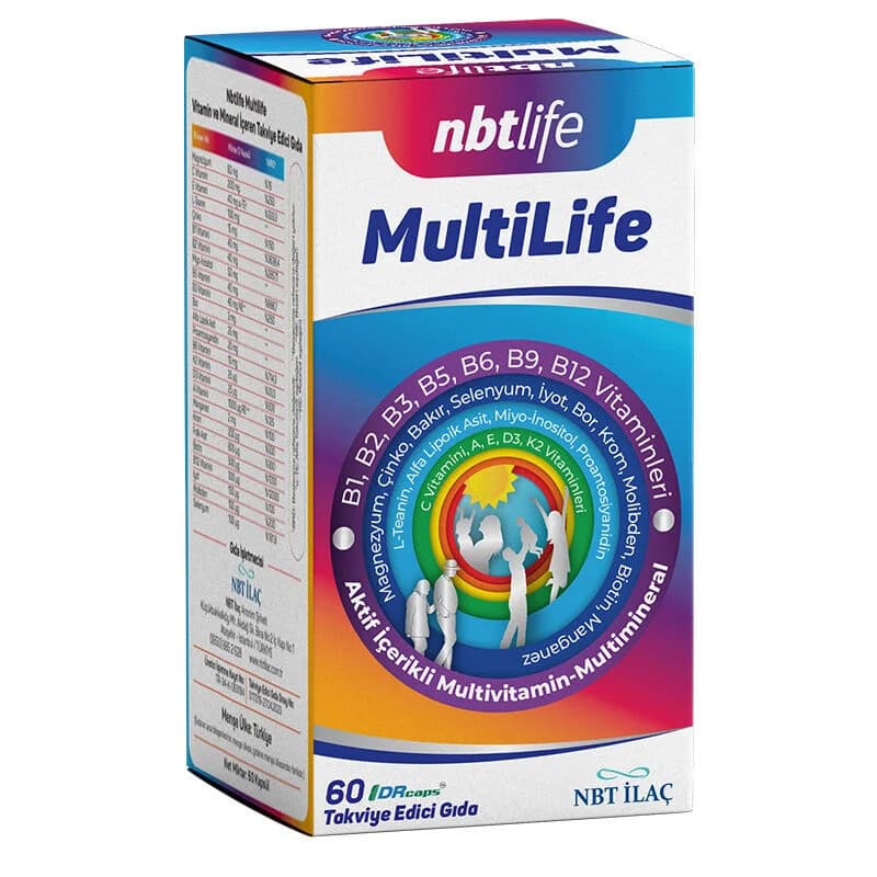 Boostez votre Vitalité avec NBT Life MultiLife 60 Gélules