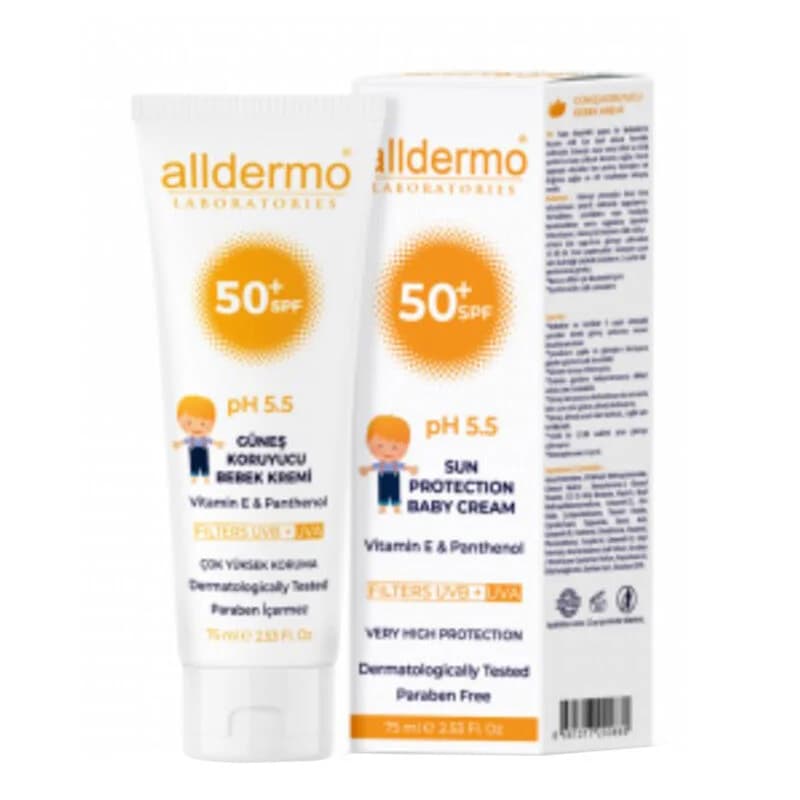 Protégez la peau de bébé : Crème Solaire Alldermo pH 5.5 SPF