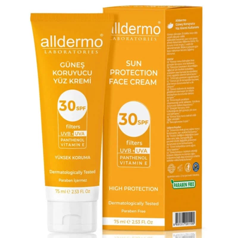 احصلي على بشرة محمية ومرطبة مع كريم الوجه Alldermo Sun