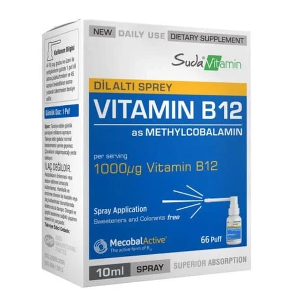 Suda Vitamin سودا فيتامين فيتامين ب12 بخاخ 10 مل