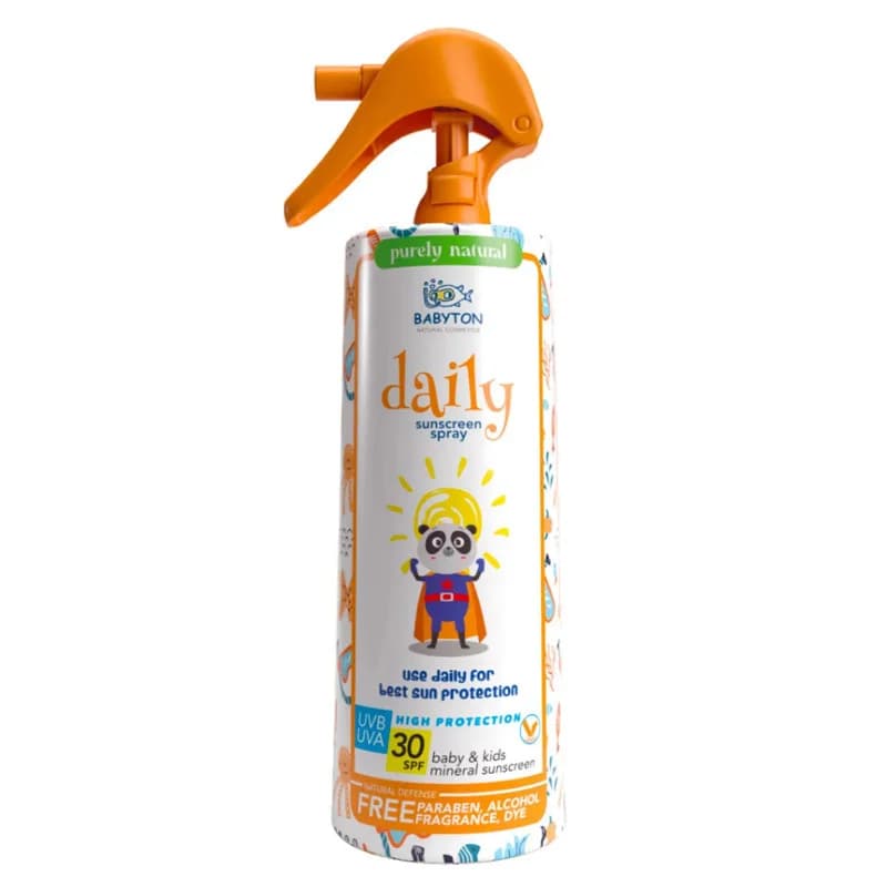 سبراي واقي شمس طبيعي للأطفال من بيبيتون SPF30+ 200 مل Babyton