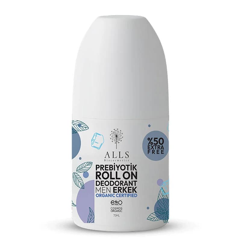 مزيل عرق رول أون بروبيوتيك عضوي 75 مل للرجال من أولز بيوكوزمتيكس Alls Biocosmetics