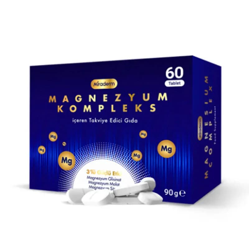 Miraderm Magnesium Complex Food Supplement 60 Tablets