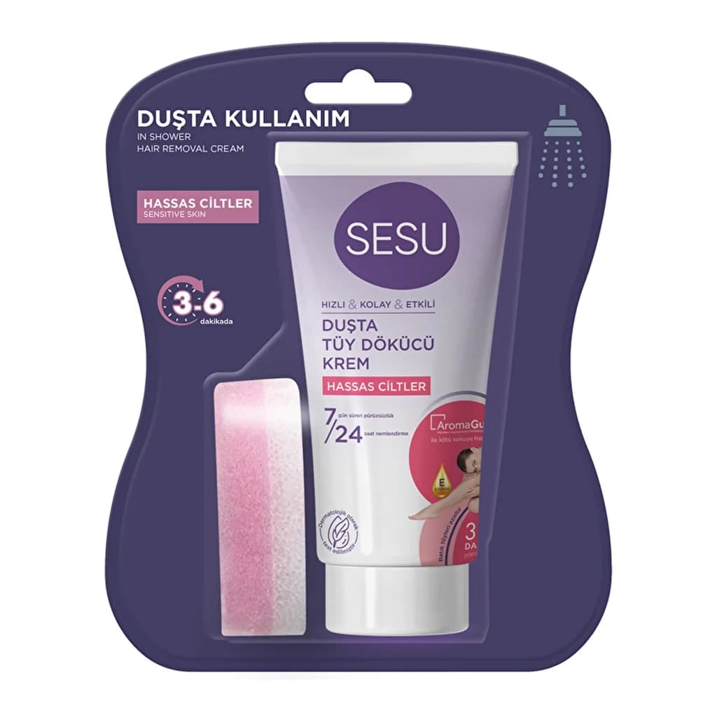 Sesu Sensitive Shower Hair Removal Cream 150 ml