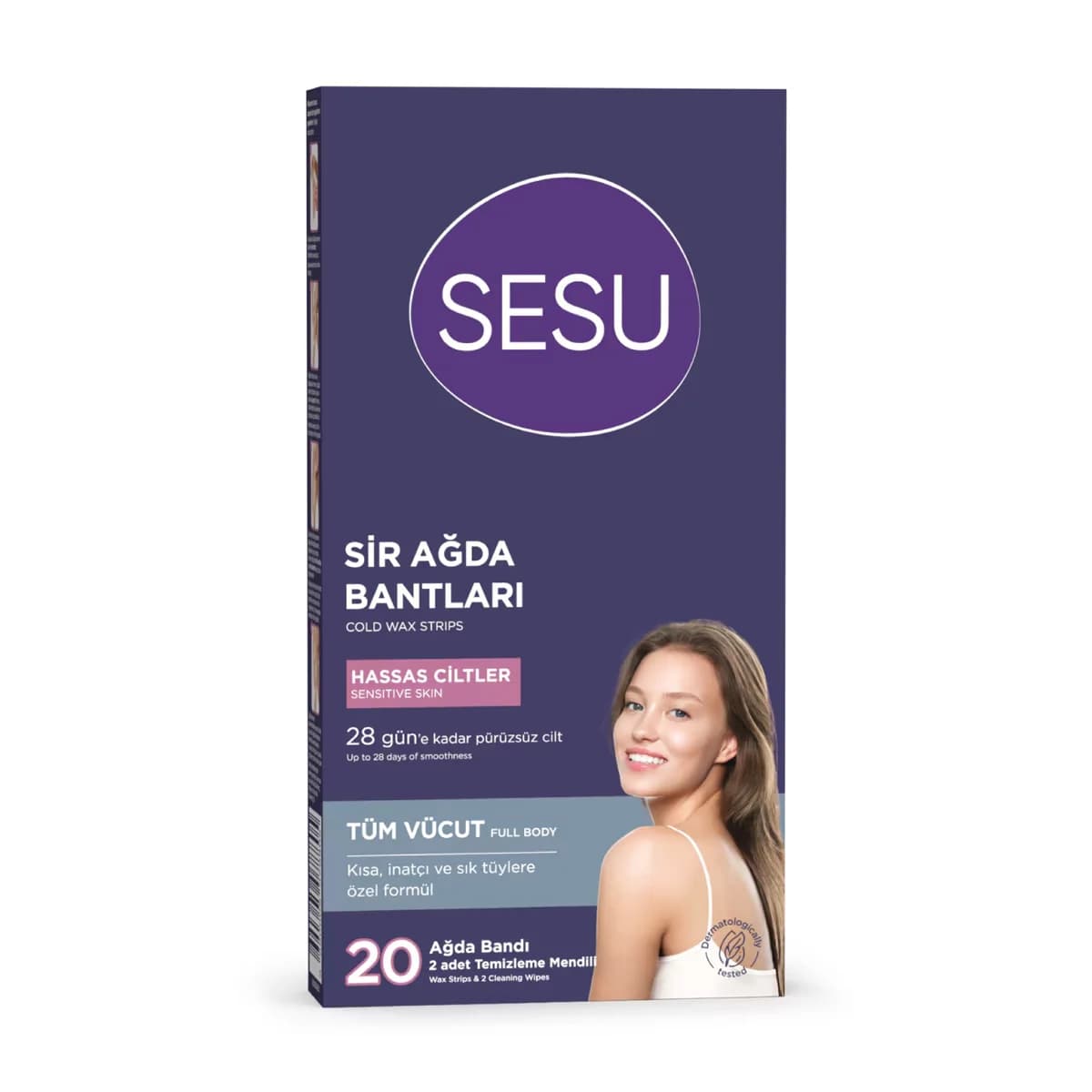 Sesu شرائح شمع سيسو للبشرة الحساسة، 20 قطعة