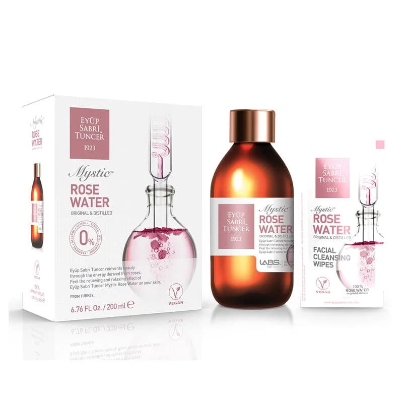 Eyüp Sabri Tuncer Mistik Rose Water 200 ml - Glass Bottle