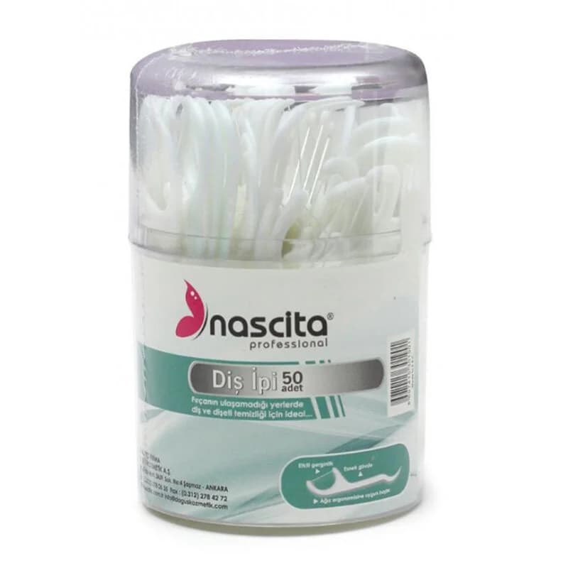 Nascita علبة خيط تنظيف الأسنان ناسيتا تحتوي على 50 خيطًا