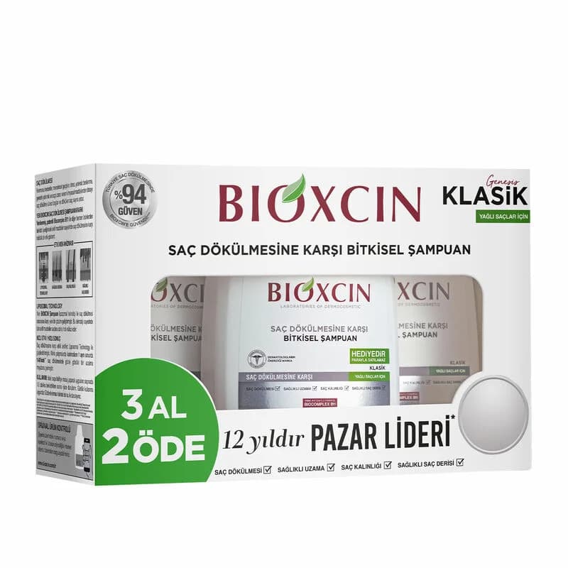 Bioxcin شامبو بيوكسين جينيسيس كلاسيك للشعر الدهني 3 × 300 مل