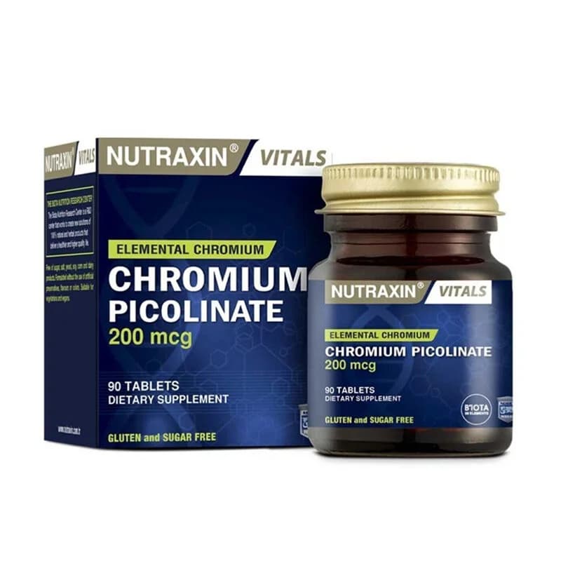Nutraxin نيوتراكسين كروميوم بيكولينات 90 قرصًا