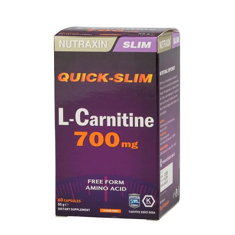 Nutraxin نيوتراكسين كويك سليم إل-كارنيتين 700 مجم 60 قرصًا