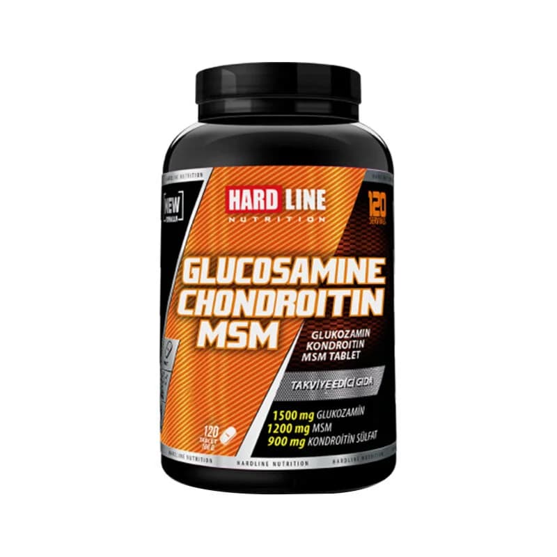 جلucosamine Chondroitin MSM 120 قرص من هاردلاين Hardline