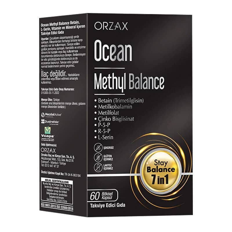 Orzax أورزاكس أوشن ميثيل بالانس، غذاء مكمل غذائي، 60 كبسولة