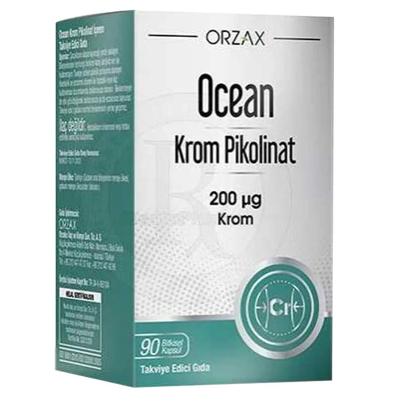 Orzax كبسولات أورزاكس أوشن كروميوم بيكولينات العشبية، 90 كبسولة