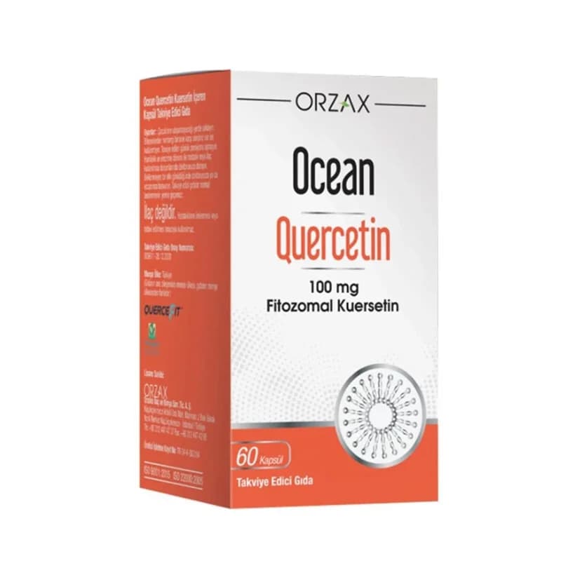 Orzax أورزاكس أوشن ليبوسومال كيرسيتين 100 مجم 60 كبسولة