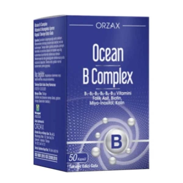 Orzax أورزاكس أوشن ب كومبلكس غذاء مكمل غذائي 50 كبسولة