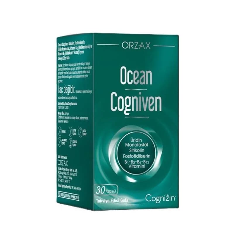 Orzax أورزاكس أوشن كوجنيفن يحتوي على غذاء مكمل غذائي، 30 كبسولة