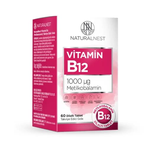 Naturalnest Vitamin B12 60 Sublingual Tablet