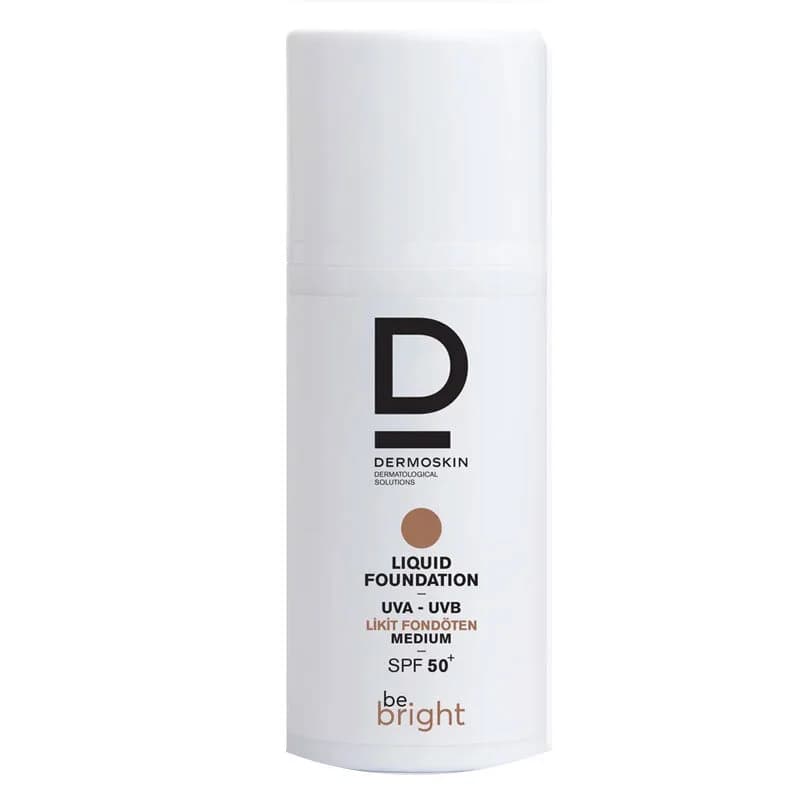فoundation سائل ديرموسكن بي برايت SPF50+ 33 مل متوسط Dermoskin
