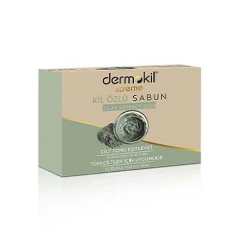 Dermokil صابون ديرموكيل الصلب بمستخلص الطين 100 غرام