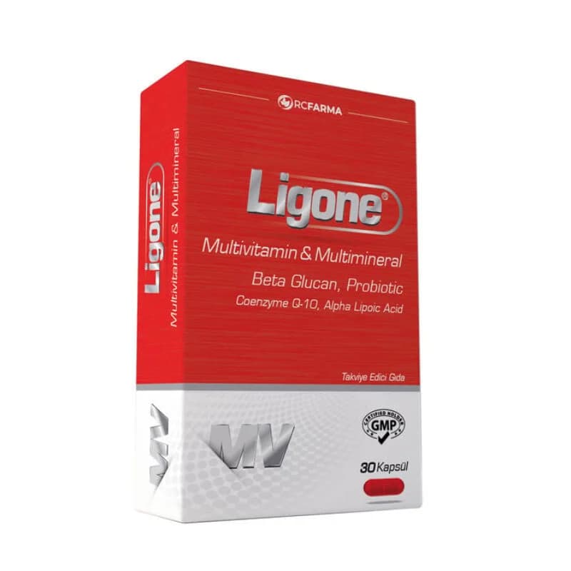 Ligone ليجون بيتا جلوكان متعدد الفيتامينات والمعادن، 30 قرصًا